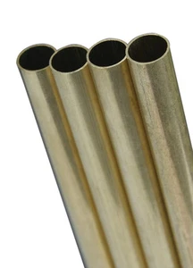 K&S Engineering 8132 Round Brass Tube 9/32" X .014" X 12" (1 Piece) - Picture 1 of 1