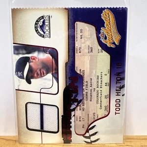 2002 FLEER AUTHENTIX JERSEY AUTHENTIX #JATH TODD HELTON B67 - Picture 1 of 2