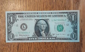 1963 1 dollar bill Barr note rare ex au - Picture 1 of 1