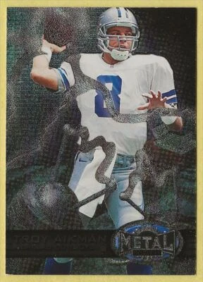 1997 Metal Universe Troy Aikman Dallas Cowboys 11 - Image 1 of 2