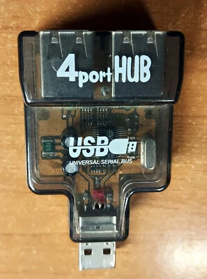 Mini Hub 4 Ports USB + Mini rallonge USB - Immagine 1 di 2