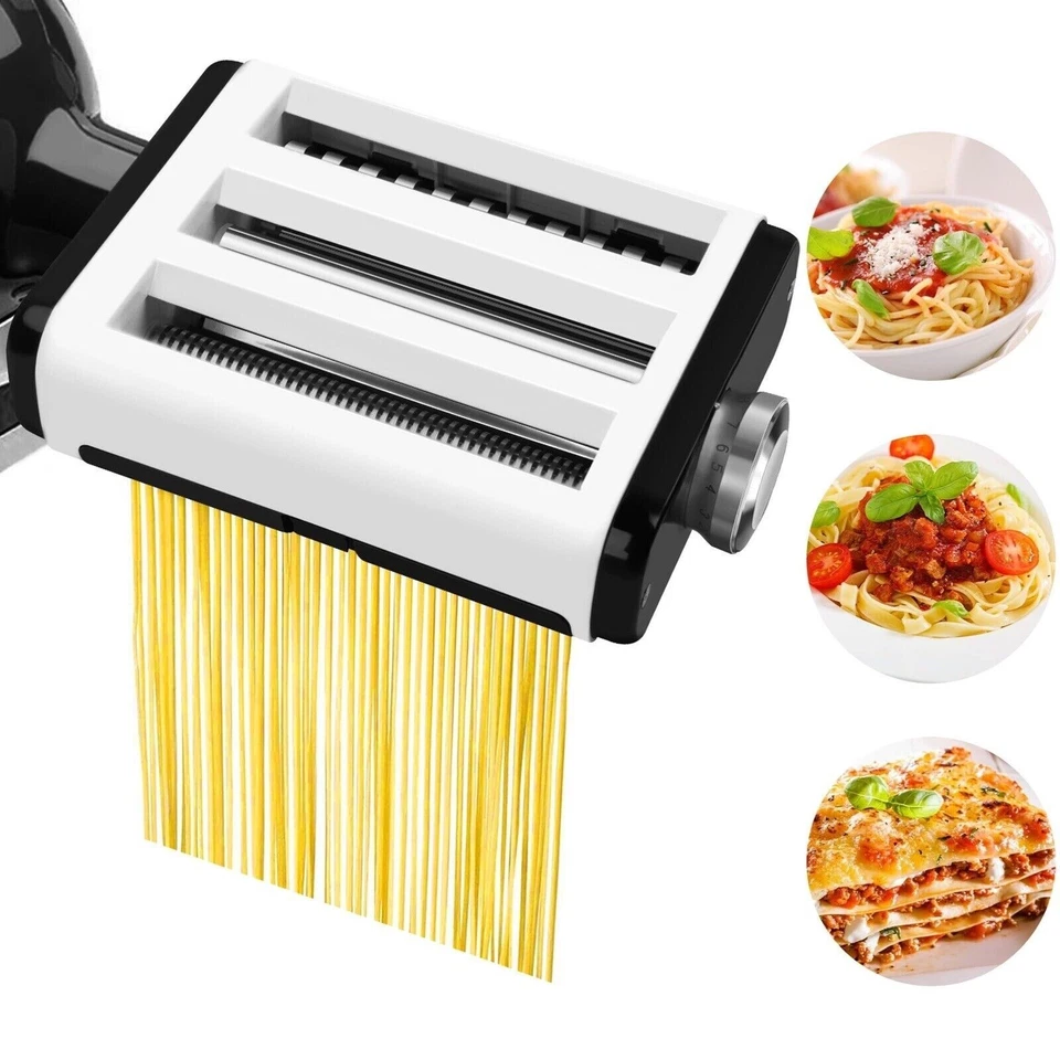 Pasta Maker Attachment for KitchenAid Stand Mixers 3 in 1 Set Includes Pasta ...