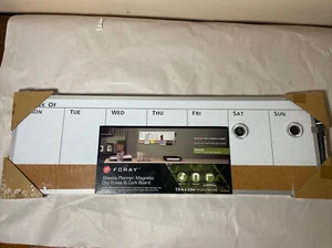 Foray Weekly Planner, Magnetic Board, Dry-Erase & Cork Board  7.5in X 23in - Picture 1 of 5