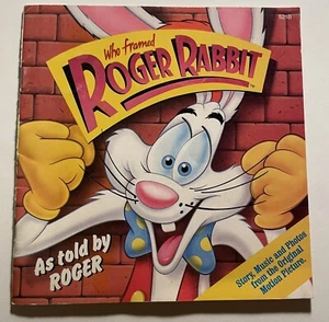 Vintage Disney Story Teller Roger Rabbit Book ET Read Along Book Lot - Picture 1 of 4