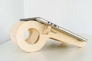 Laptop Ständer aus Holz, Laptopständer für Notebook, MacBook, Ergonomisch Halter - Zdjęcie 1 z 12