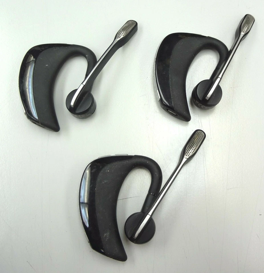 3 X Plantronics Pro UC+ Bluetooth Headset ONLY - DEFECTIVE NOT WORKING for Parts - Image 1 of 1