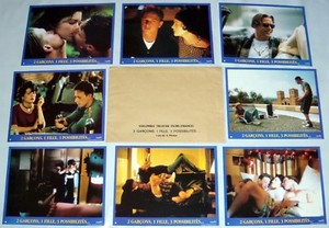 THREESOME Lara Flynn Boyle Stephen Baldwin Josh Charles 8 FRENCH LOBBY CARDs