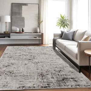Acer Distressed Contemporary Abstract Modern Indoor Area Rugs Or Runner Rug - Picture 1 of 31