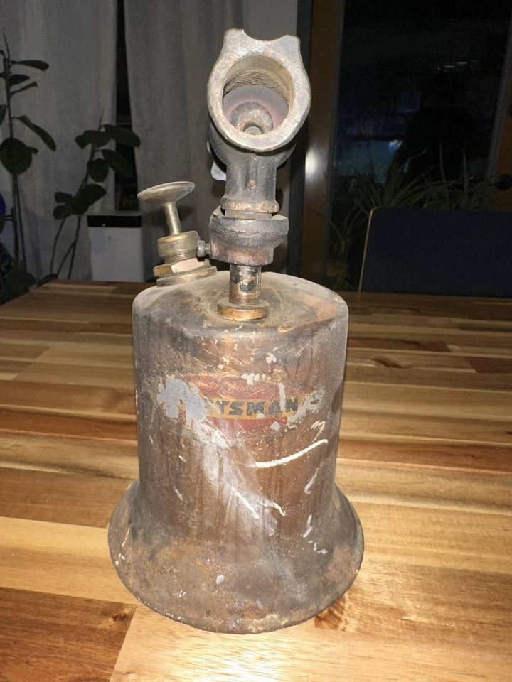 TOCHA DE SOPRO VINTAGE CRAFTSMAN ENCANADOR VAPOR ENCAIXE/SOLDA - LATÃO E AÇO - Imagem 1 de 4