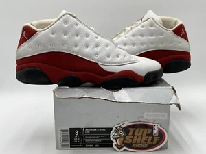 Air Jordan 13 Low Cherry 2005 Size 8 Used Rare Retro Authentic White Red MJ OG  - Picture 1 of 9