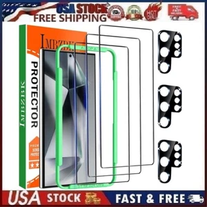 IMBZBK 3+3er Pack für Samsung Galaxy S24 Ultra 5G Display und Kamera Linse Schutz - Bild 1 von 12