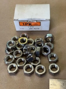 25 PCS 1/2-13 HEX JAM NUTS 18-8 SS STAINLESS STEEL - Picture 1 of 6