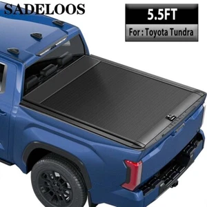 5.5FT Retractable Truck Beds Tonneau Cover Accessories For 20-25 Toyota Tundra - Picture 1 of 24