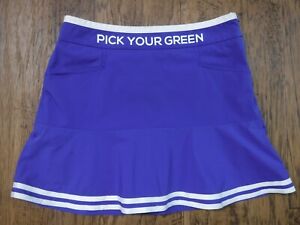 JDX "Pick Your Green" White Trim on Blue Golf Skort ~Women's 67(US Small 6/8)~