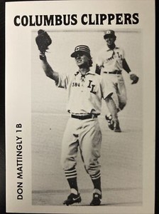 Don Mattingly 1983 Columbus Clippers International League Rookie Card (4095)