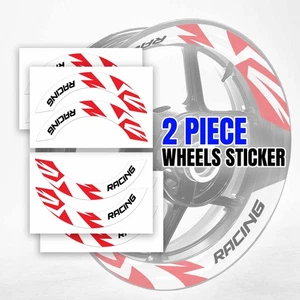 Pegatinas de rueda S09W rojas 2 PIEZAS para Z750 04 05 06 07 08 09 10 11 - Imagen 1 de 7
