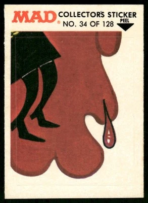 1983 MAD Magazine Collectors Sticker Fleer Alfred E Neuman VTG #34 - Image 1 of 2