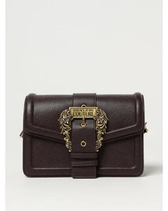 Versace Jeans Couture Burgundy Leather Crossbody Bag Women Brown - Picture 1 of 3