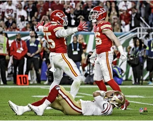 Frank Clark Kansas City Chiefs Super Bowl LIV Play Celebration 11" x 14" Photo - Picture 1 of 1