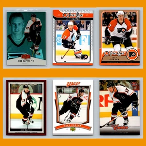 Jeff Carter Lotto 6 Carte Hockey 2006 Flair Vetrina Livello Superiore Set Collezione NM - Foto 1 di 8