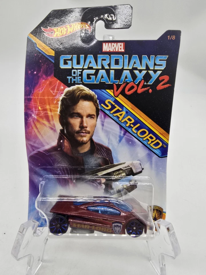 Hot Wheels Marvel Guardians of the Galaxy Vol.2 Star-Lord Sling Shot Car Figure  - Image 1 of 4