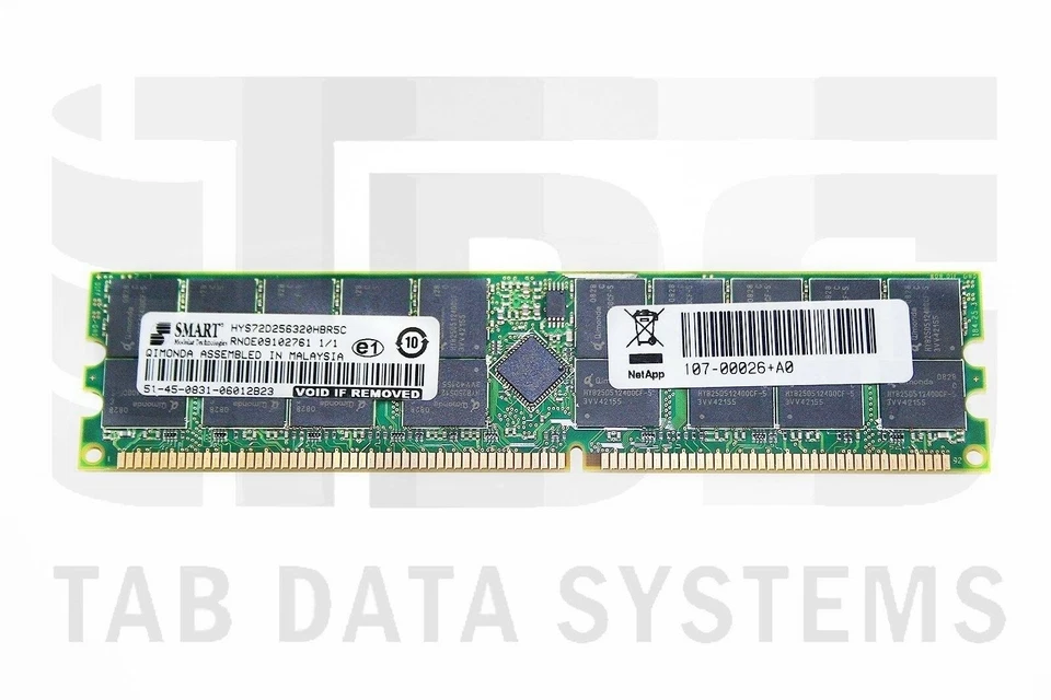 Netapp X3195-R5 2GB PC3200 400MHz ECC Server Memory RAM 107-00026+A0 - Image 1 of 1