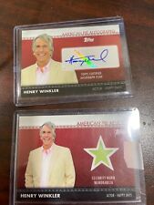 2011 Topps American Pie HENRY WINKLER AUTOGRAPH w/ Relic Card FREE S/H