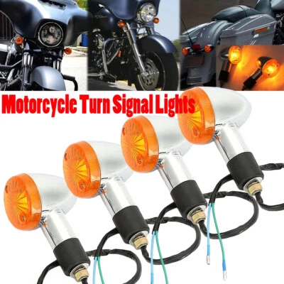 4x Para Kawasaki Vulcan VN 1600 1700 2000 900 800 Clásico Señal de giro Luces Lámpara Foto 1 de 4