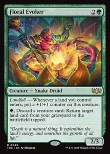 MTG Commander TDM R Floral Evoker #0046 - Picture 1 of 1