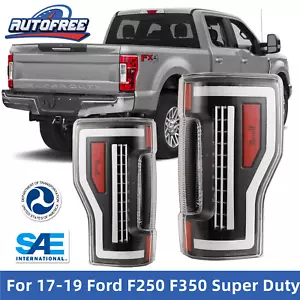 LED Tail Lights For 2017-2019 Ford F-250 F-350 F-450 Super Duty Sequential Lamps - Picture 1 of 8