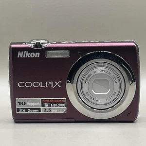 Nikon COOLPIX S220 10.0MP Digital Camera Plum READ DESCRIPTION FOR PARTS ONLY - Picture 1 of 8