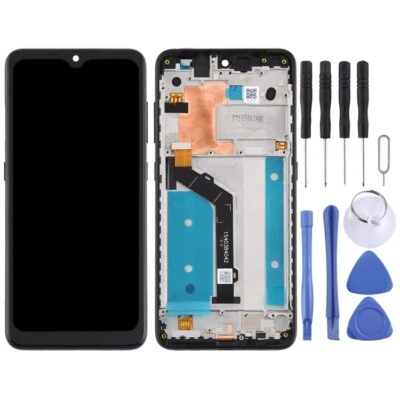 For Nokia 7.2 TA-1196 LCD Display Screen Replacement Digitizer Touch Black Frame - Image 1 of 4