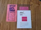 The Beatles hand signed Oct. 27, 1963 Sweden unused large concert ticket w/ COA