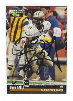 1995 PROLINE QUINN EARLY SIGNED IN PERSON SAINTS - Image 1 of 2