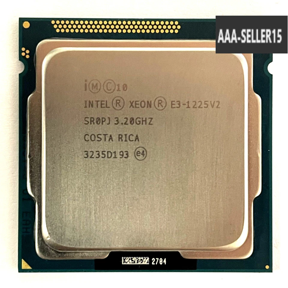 Intel Xeon E3-1225 V2 3.20GHz 4-Core 8MB LGA1155 Server CPU Processor SR0PJ 77W - Image 1 of 1