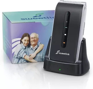 F1+ Móvil para Personas Mayores, 2G gsm con Tapa Teclas Grandes Botón SOS 1000mA - Imagen 1 de 9