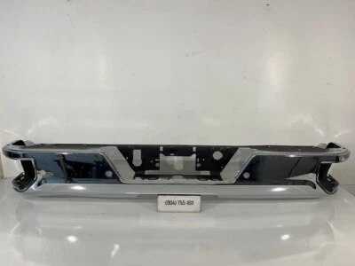 2019-2021 Chevrolet Silverado 1500 GMC Sierra 1500 Rear Bumper Chrome OEM - Image 1 of 4