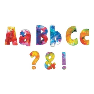 Watercolor Bulletin Board Letters, Classroom Decoration, Educational, 228 Pcs - Picture 1 of 4