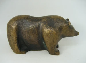 Vieux Klaus Börner Art Design Bronze Ours Sculpture Abruzzenbär Avec Signature - Bild 1 von 7