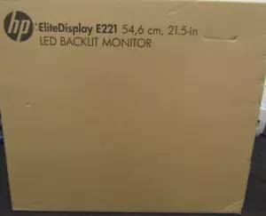 HP EliteDisplay E221 21.5" Webcam LED Backlit Monitor - Picture 1 of 2