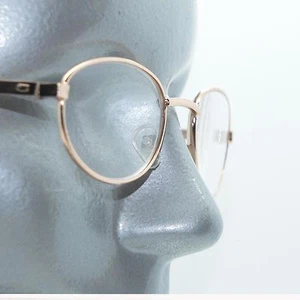 Super Petite Delicate Lightweight Reading Glasses Gold Metal Frame +2.50 Lens - Picture 1 of 4