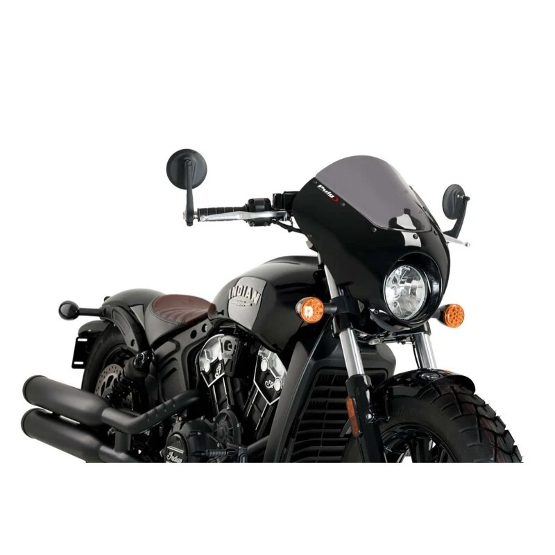 Puig Fairing Semicarenato Dark Night For Indian Brave SCOUT Bobber 18-24 Smoke - Image 1 of 1