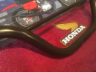 HONDA XR75 XR 75 1978 1979 1980 1981 1982 XR80 NUEVO MANILLAR NEGRO HECHO EN EE. UU. Foto 1 de 4