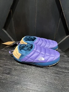 THE NORTH FACE Thermoball Traction Mule Purple/Blue/APRICOT Shoes Size 7 - NWOB - Picture 1 of 9
