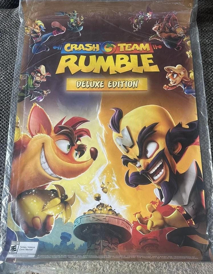 Póster promocional Crash Team Rumble edición Deluxe GameStop Crash Bandicoot Foto 1 de 1