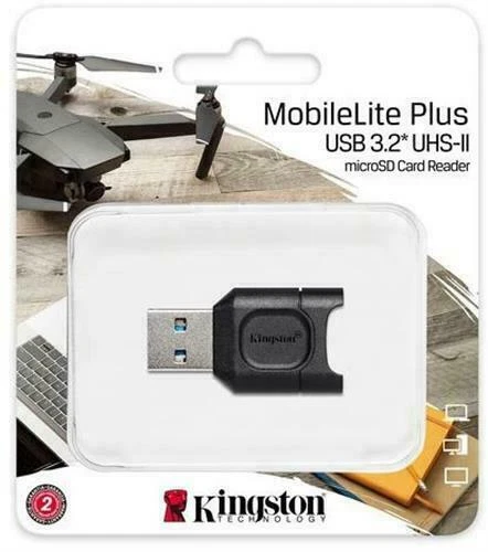 Kingston MobileLite Plus MicroSD Card Reader USB 3.2 USH-II Connector MLPM-UK - Image 1 of 1