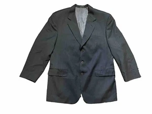 Principe Italian Dark Gray W/ Blue Pin Stripe Blazer - Picture 1 of 9