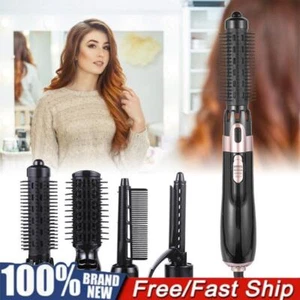 4 in 1 Hot Air Comb Multifunction Hair Curler Straightener Hair Dryer - Picture 1 of 15