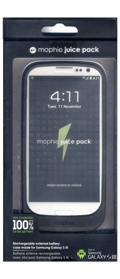 Funda Batería Mophie Juice Pack para Samsung Galaxy SIII S3 Foto 1 de 2
