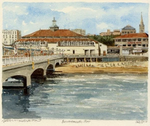 Bournemouth, Pier, Dorset Aufgezogener Druck "Portraits Of Britain" Serie - Bild 1 von 2